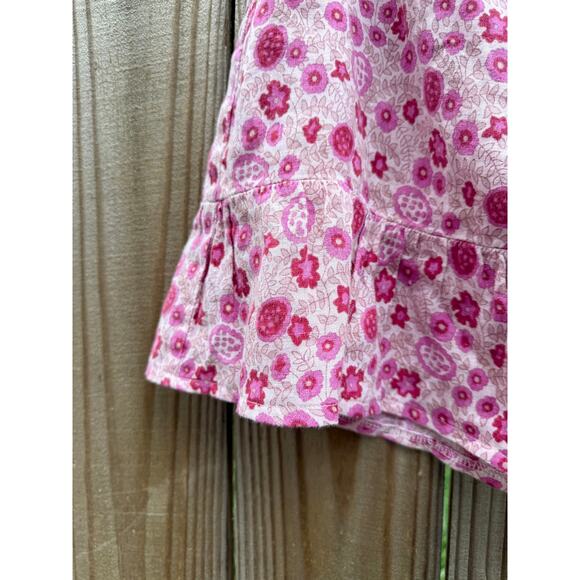 Reworked Pink Floral Cotton Mini Skirt – Made in India - Picture 7 of 7